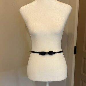 White House Black Market Black Belt with Bow Accent